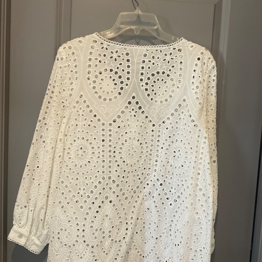 White Eyelet Blouse - Picture 3 of 6